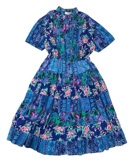 TOGETHER Flower Pattern Big Dress BL
