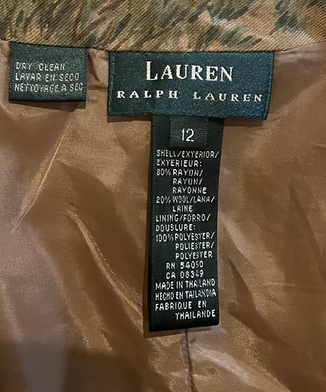 LAUREN Dog Pattern Wrap Skirt BEGN