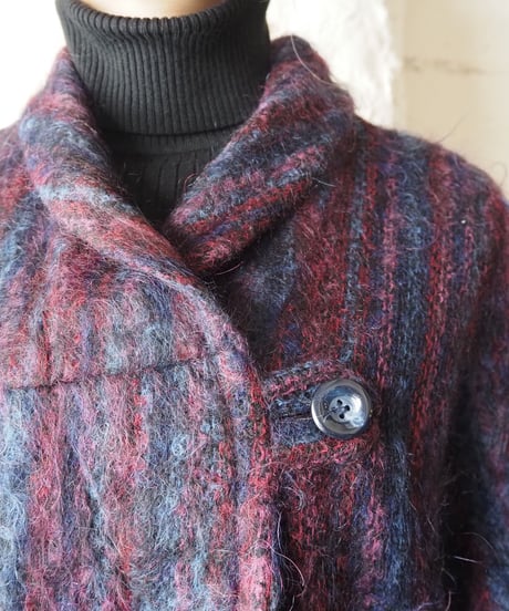 1980's Mohair Mix Color Jacket PURBL