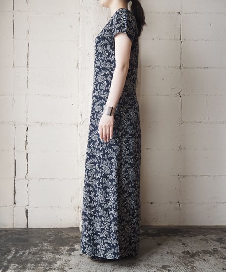 Ralph Lauren Flower Pattern Silk Dress