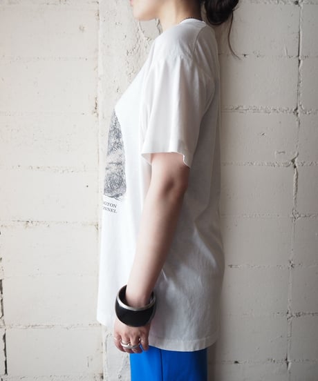 Cat Print Tee WH