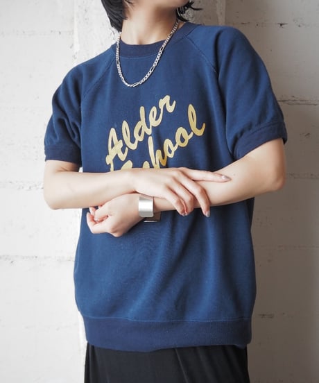 "Alder School" Print S/S Sweat NVYE