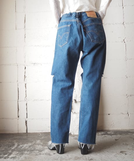 Levi’s501 Drawstring&Slashed Crash Denim BL