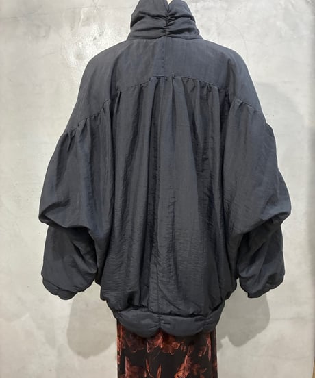 1980's Gather Design Dolman Sleeve Blouson BK