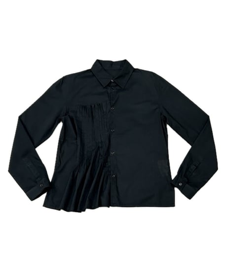 Yohji Yamamoto + NOIR Pleated Design Shirt BK