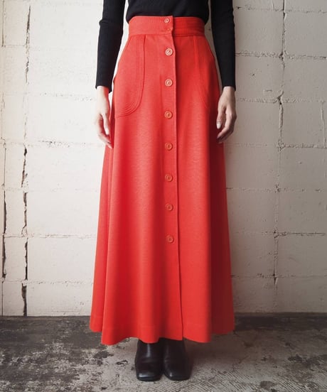 1970's Vintage Front Button Skirt RE