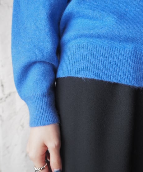 Front V Angora Mix Sweater PUR