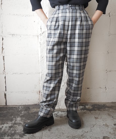 Christian Dior SPORTS Check Tuck Pants GRNV