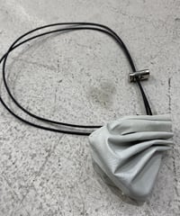 【Orfeo Original】Drawstring Leather Pouch WH