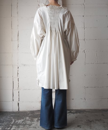 1940's Euro Gather Embroidery Shirt Dress IV