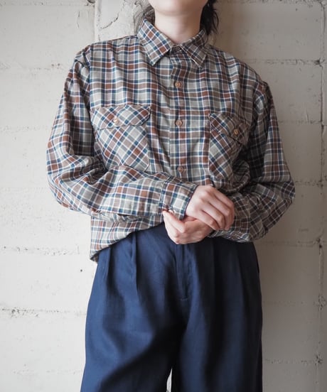 1980's BIG MAC Check Shirt BR GN