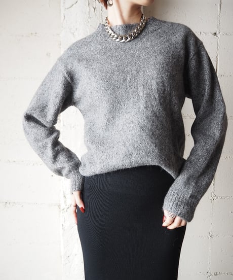 Mix Yarn Angora Mix Sweater GR