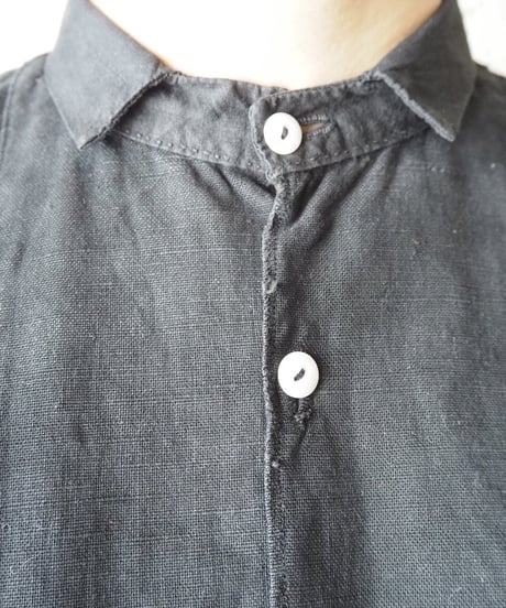 1910-20's Antique Linen Short Shirt BK