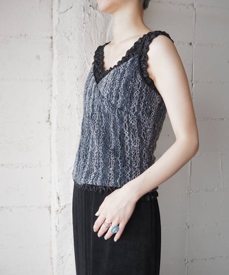 MIX Color Vneck Camisole BK GR