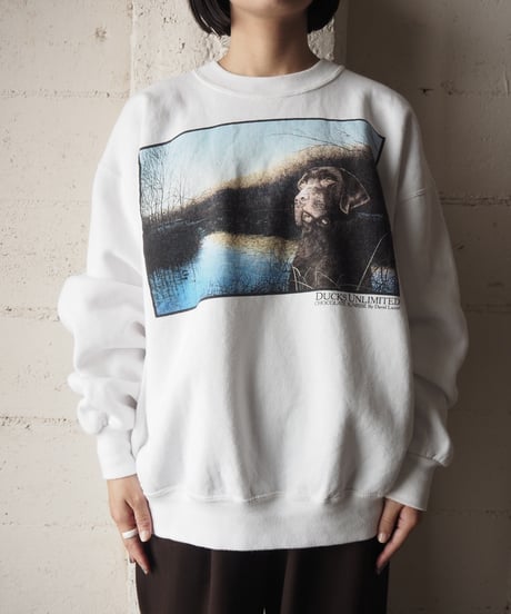 Dog Print Sweat WH