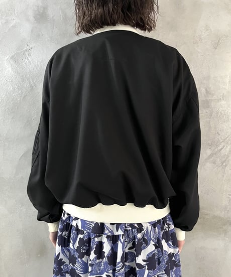 Pocket Design Bicolor Jacket BKWH