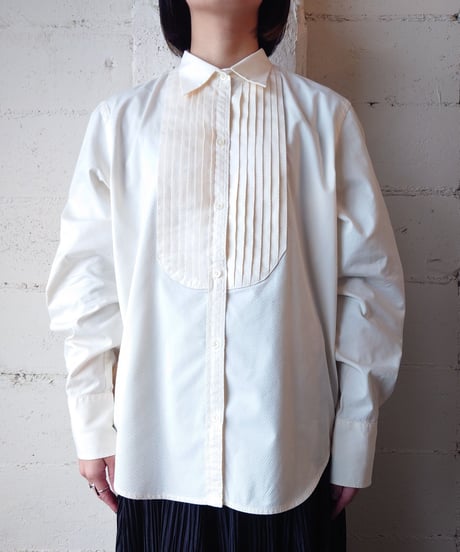 LAUREN Pleated Bosom Shirt IV