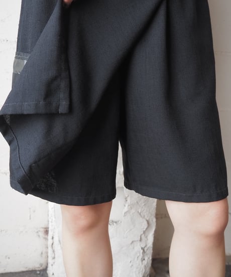 REMAKE Dutch Army Liner Pocket Skirt Shorts BK