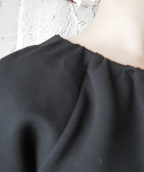 JILSANDER NAVY Gather Neck Cutsewn BK