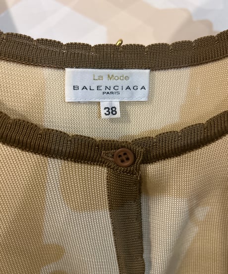 La Mode BALENCIAGA Bi-color Cardigan BE BR