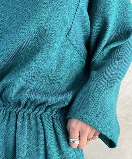 Turtle Neck Dolman Sleeve Dress BL