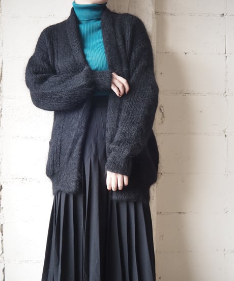 Mohair Shawl Collar Cardigan BK