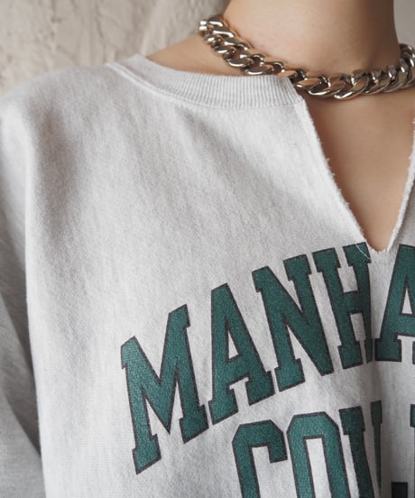 REMAKE Cutoff Sweat LGRGN