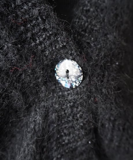 Mohair Knit Short Cardigan BK