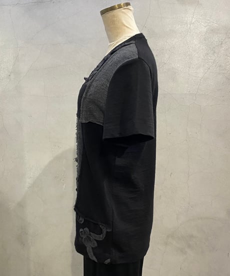 tricot COMME des GARCONS Patchwork Wool Tee BK