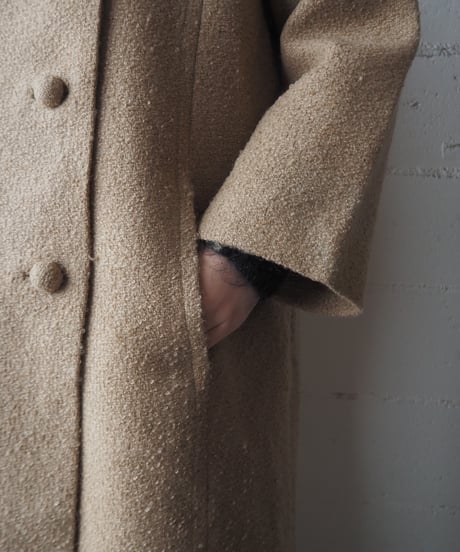 1950-60's USA Stylecraft Vintage Collarless Tweed Coat BE