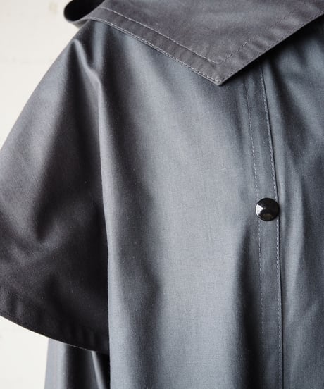 Hooded Cape Coat BK