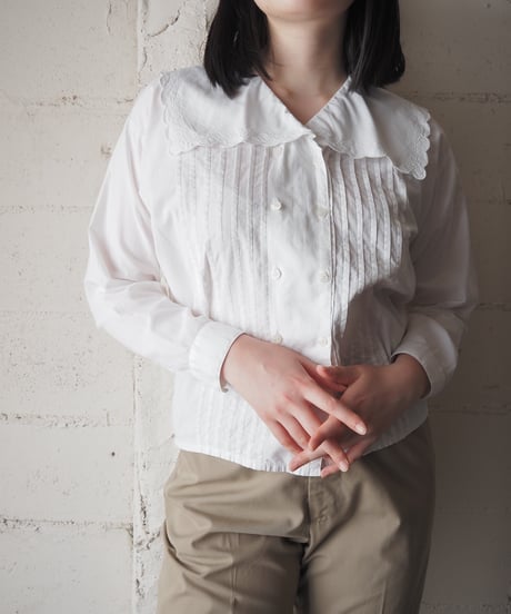 シャツ/ブラウス(長袖/七分) orfeo vintage ruffle collar blouse CATEGORY SHIRT・BLOUSE | Orfeo