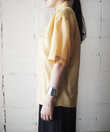 Loop Button Silk Shirt