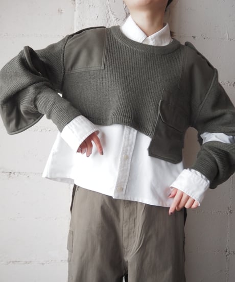 REMAKE Command Pocket Short Sweater KA