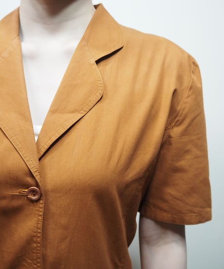 Open Collar Pleated Dress OR