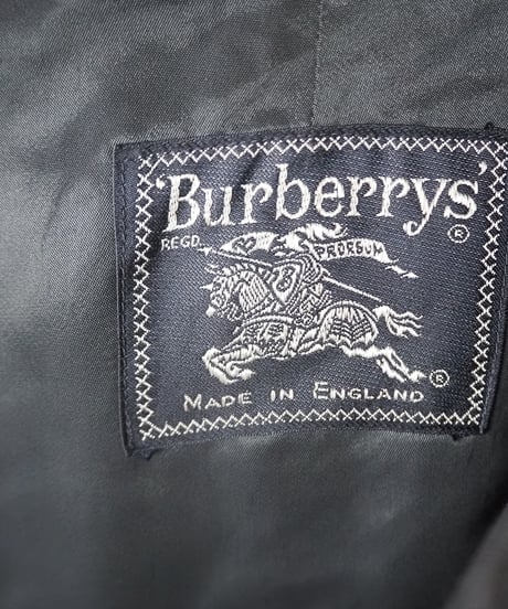 Burberrys' Wool Stand Fall Collar Long Coat NV