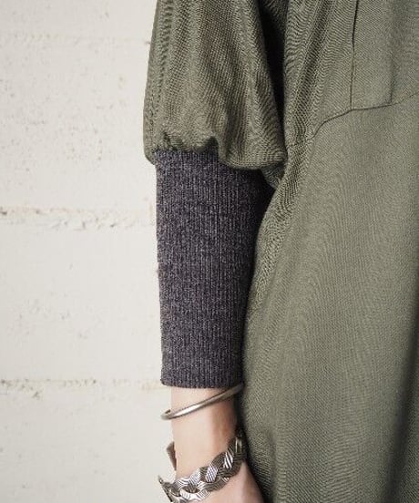 Long Rib Shirt Dress KA