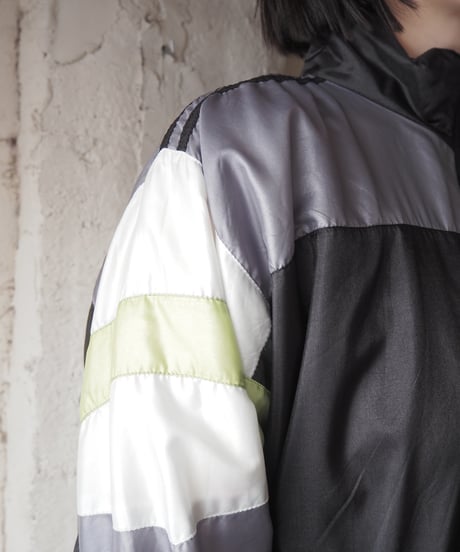 adidas Stand Collar Nylon Jacket GR BK YE
