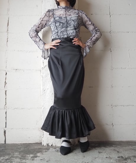 Satin Marmaid Skirt BKRE