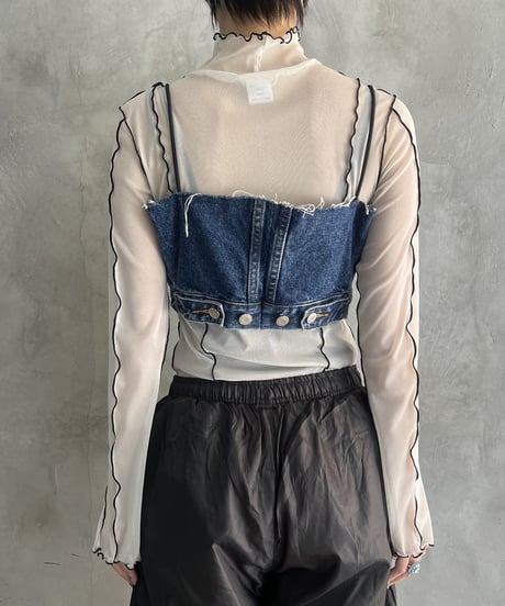 REMAKE Denim Bustier BL