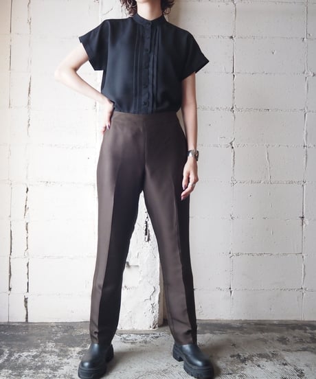 Center Press Silk Pants BR