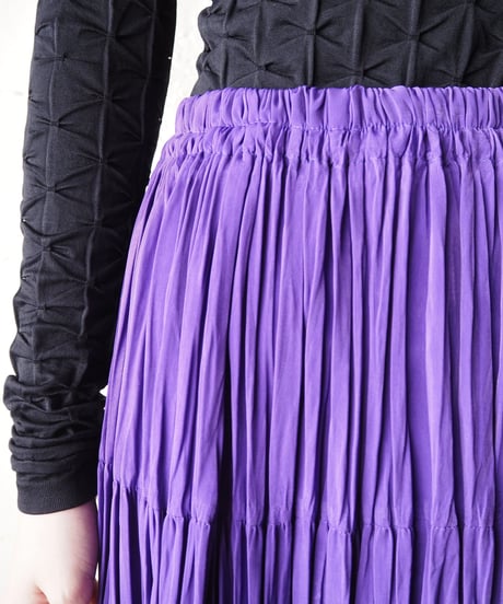 Pleated Long Skirt PUR