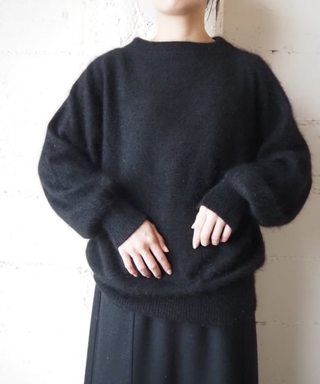 Angora Mix Dolman Knit BK