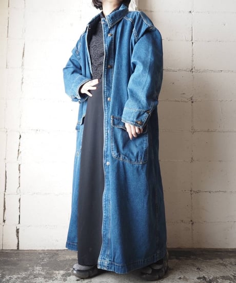 Denim Long Coat BL