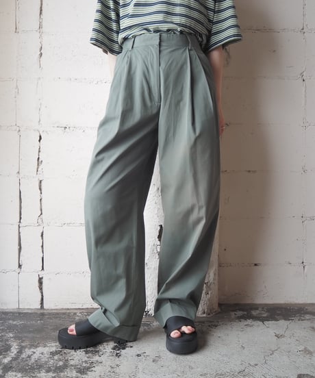 DRIES VAN NOTEN Two Tuck Wide Slacks Pants KA