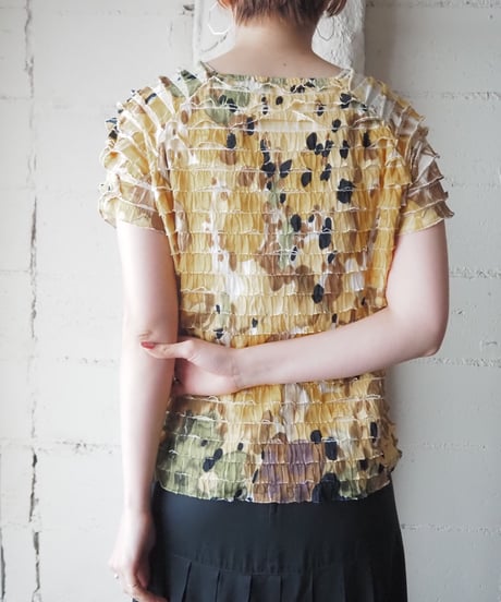 Floral Pattern Tiered Cutsewn YE