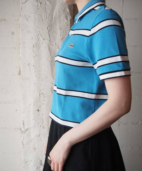 Remake LACOSTE Border Polo Shirt BLBKWH