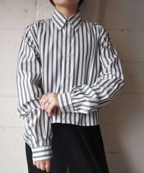 Remake LACOSTE Stripe Short Shirt GRWH