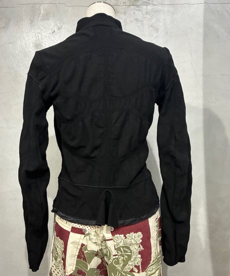 MARITHE FRANCOIS GIRBAUD Seam Design Jacket Shirt BK