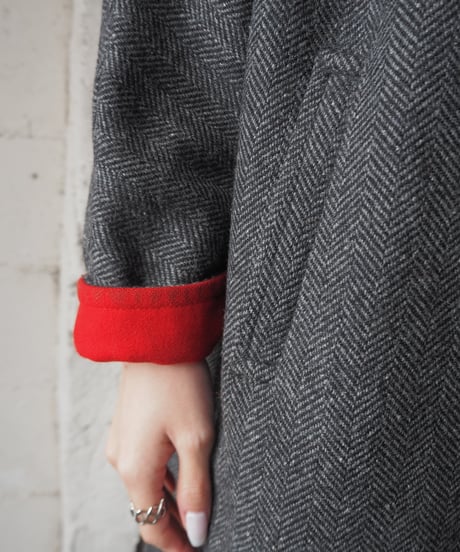 Forcaster Bicolor Herringbone Hooded Coat DGR RE